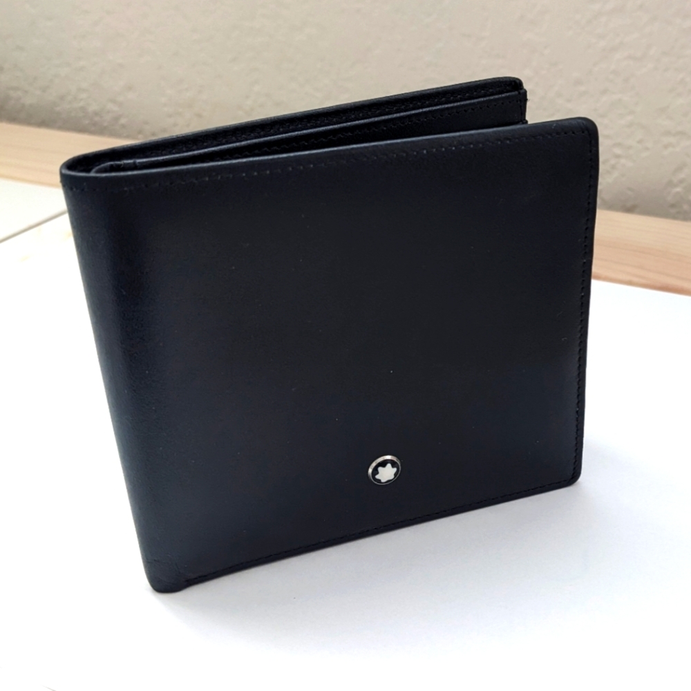 Mont Blanc Leather 8CC Slots Wallet Black product no.7163